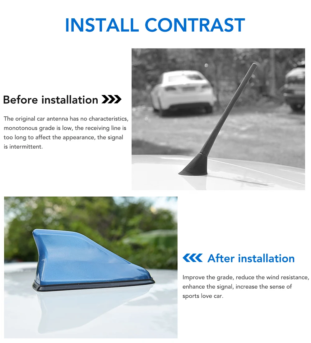 Car Shark Fin Antenna for Jeep Wrangler Cherokee Chrysler Liberty Pacifica Magnum Charger Dodge | Автомобили и мотоциклы