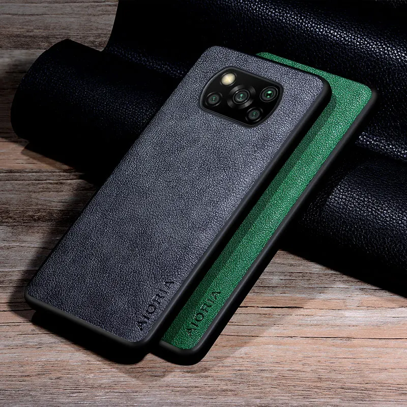 Чехол для Xiaomi Poco X3 Pro NFC GT тонкий Премиум чехол из искусственной кожи в деловом