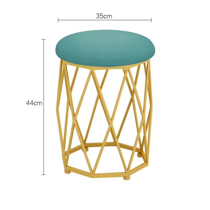 

Nordic Vanity Chair Luxurious Dressing Table Stool Manicure Chair Girls Lovely Bedroom Furniture