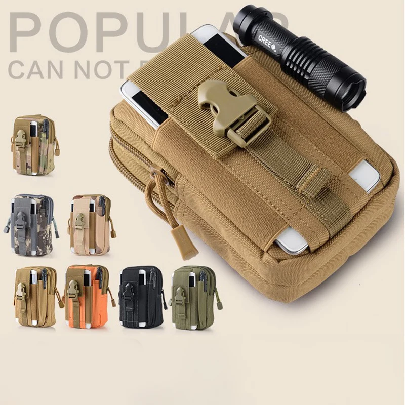 

Tactical Molle Pouch Belt Waist Pack Bag Small Pocket Military Waist Pack