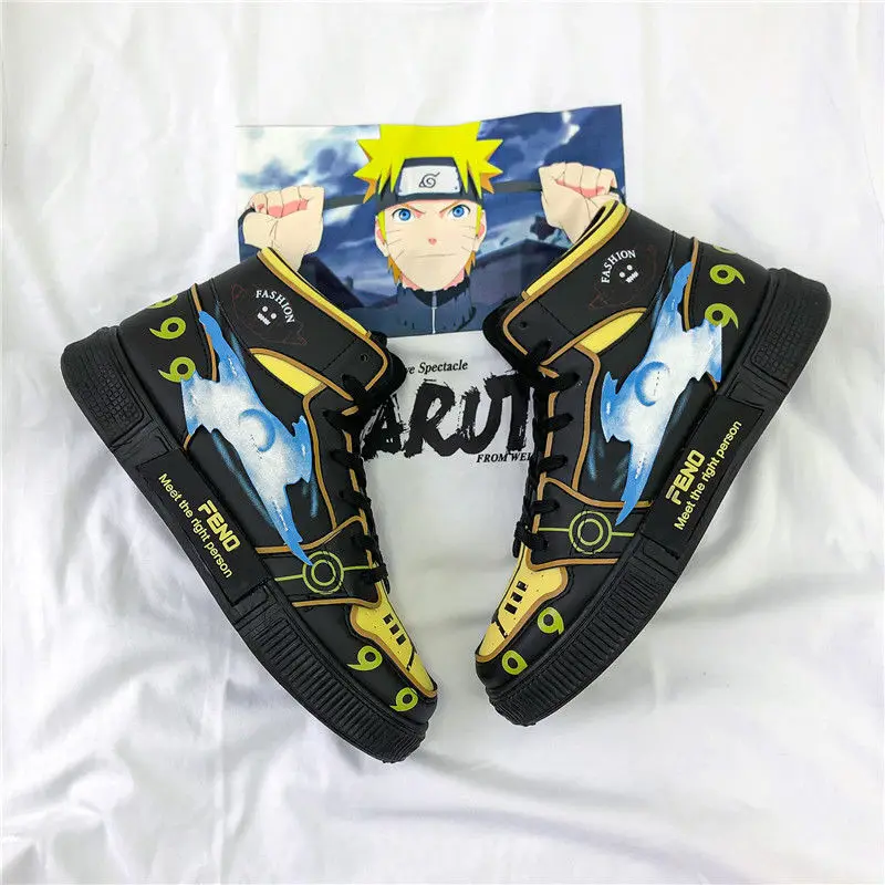 

Naruto Anime Shoes Man Sneakers Hip Hop Casual Shoe Male Platform Sports Shoe Skateboard Trainers Travel Women Teen Smart Causal