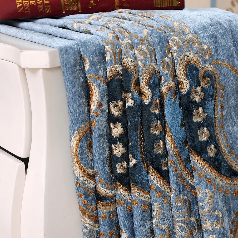 Европейская шенилля занавески для спальни гостиной окна балетная ткань | Дом и