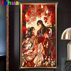 Алмазная живопись Tian Guan Ci Fu, полностью Алмазная вышивка, узор стразы, вышивка крестиком, Алмазная мозаика, фантазия, любители аниме