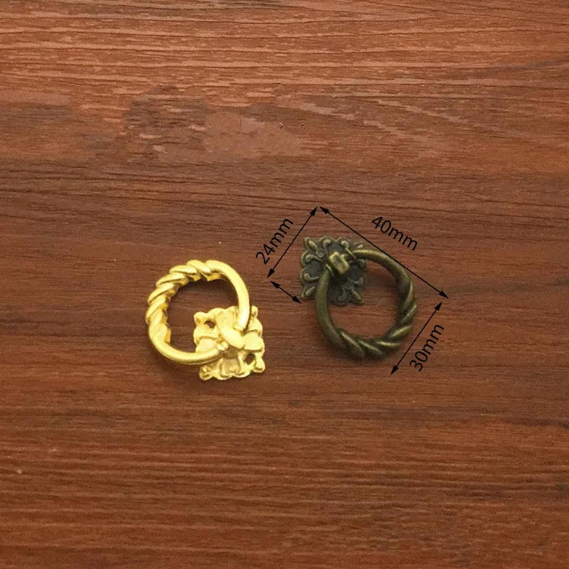 8 шт. винтажные ручки шкафа из сплава мебельные кухонный ящик шкаф Китайское