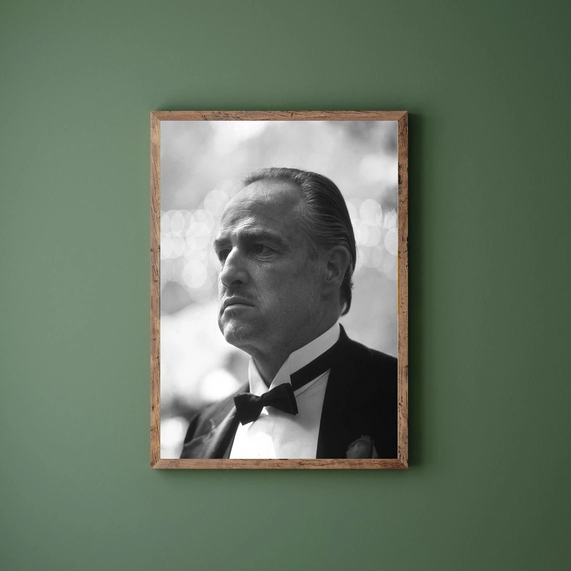 

The Godfather - Marlon Brando Mafia Movie Poster Canvas Art Print Wall Painting Home Decoration (No Frame)