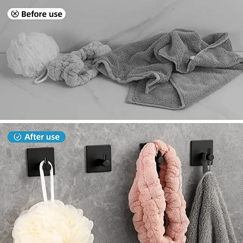 Вешалки настенные самоклеящиеся для хранения ключей, одежды и полотенец, держатель для ванной комнаты.