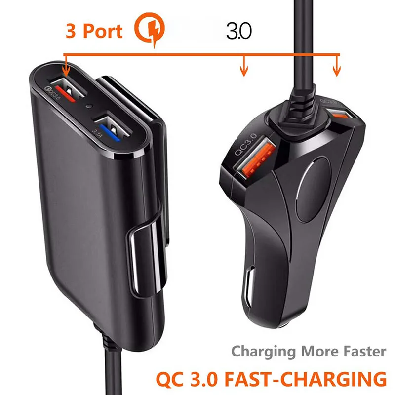 2019 Wholesale Car Charger for Front Back Seat Charging USB Ports Quick Station X-Best | Мобильные телефоны и аксессуары