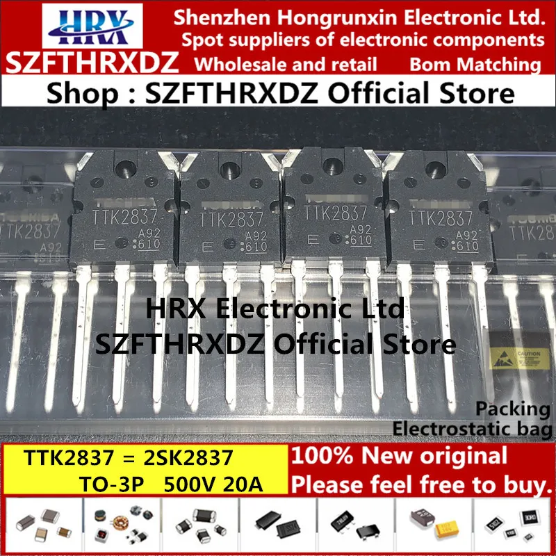 TTK2837 TO-3P K2837 TO3P 2SK2837 500V 20A силиконовый N канал MOS Тип измельчитель регулятор 25 шт./трубка(10 шт