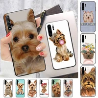 fhnblj yorkshire terrier dog newest fashion phone case for huawei p 6 7 8 9 10 20 30 40 pro plus lite p9 lite 2016