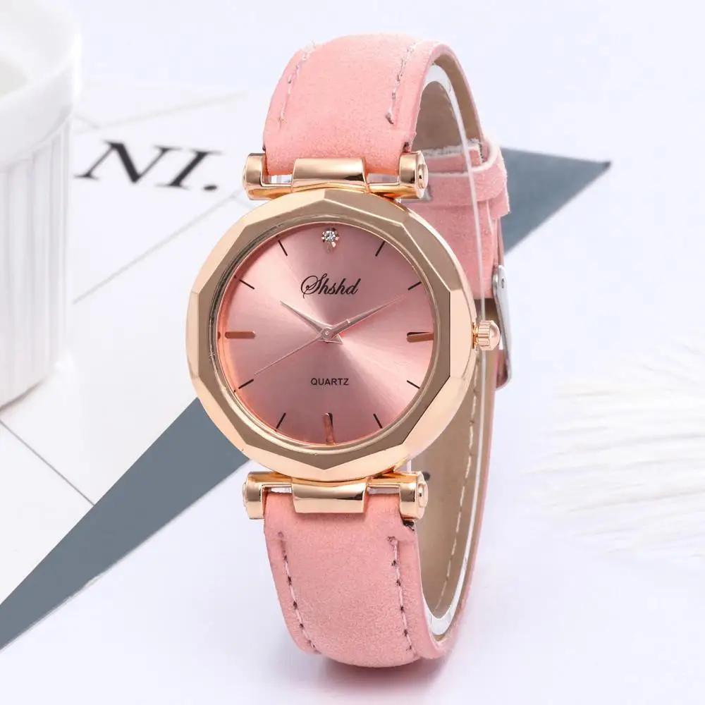 

Women 's Watches New Brand Luxury Fashion Quartz Ladies PU Leather Matte Wristwatch Relogio Feminino