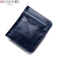 2021 mini purse men and women genuine leather ultra thin soft leather wallet first layer leather wallet short zipper coin pocket