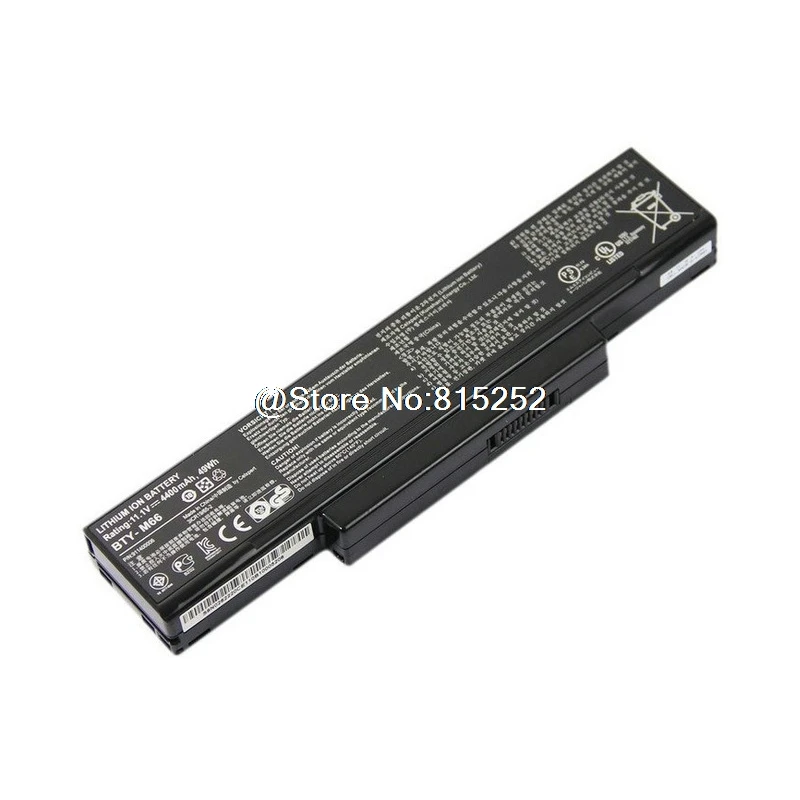 

Battery For MSI GX740 PR600 PR620 GX720 GX740 BTY-M66 11.1V 49WH 4400mAh GX400 GX403 GX600 GX610 GX620 PX600X VR430X