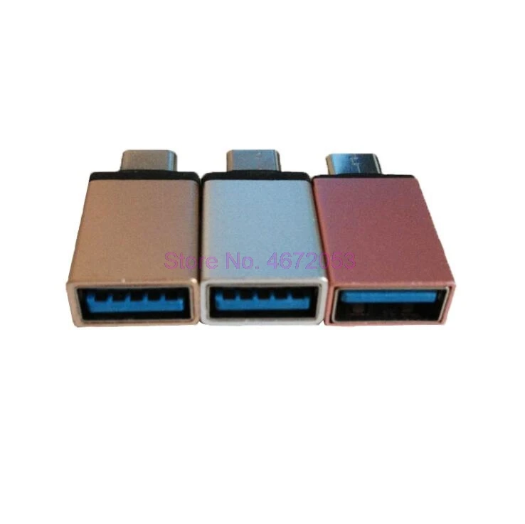 1000 шт./лот Type C к USB 3 0 Женский OTG конвертер адаптер для Macbook Note8 S8 G6 G5 Xiaomi