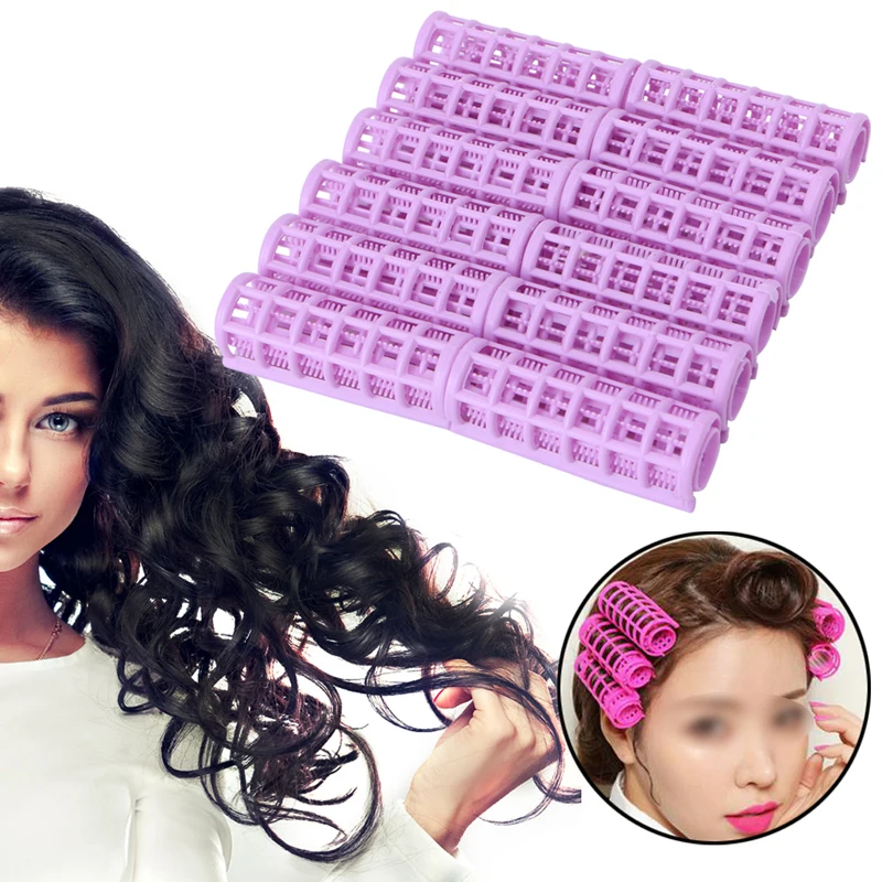 

12PCS DIY Hair Salon Curlers Rollers Tool Soft Small Hairdressing Tools New