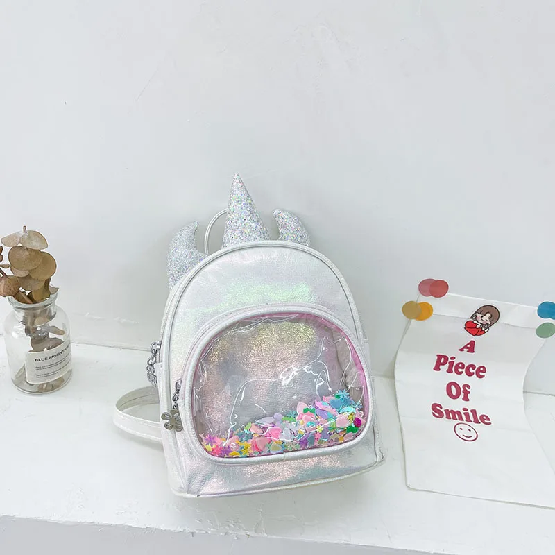 Children's Bag Cartoon Cute Sequined Unicorn Mini Backpack Kindergarten School Bag Baby Backpack Christmas Gifts