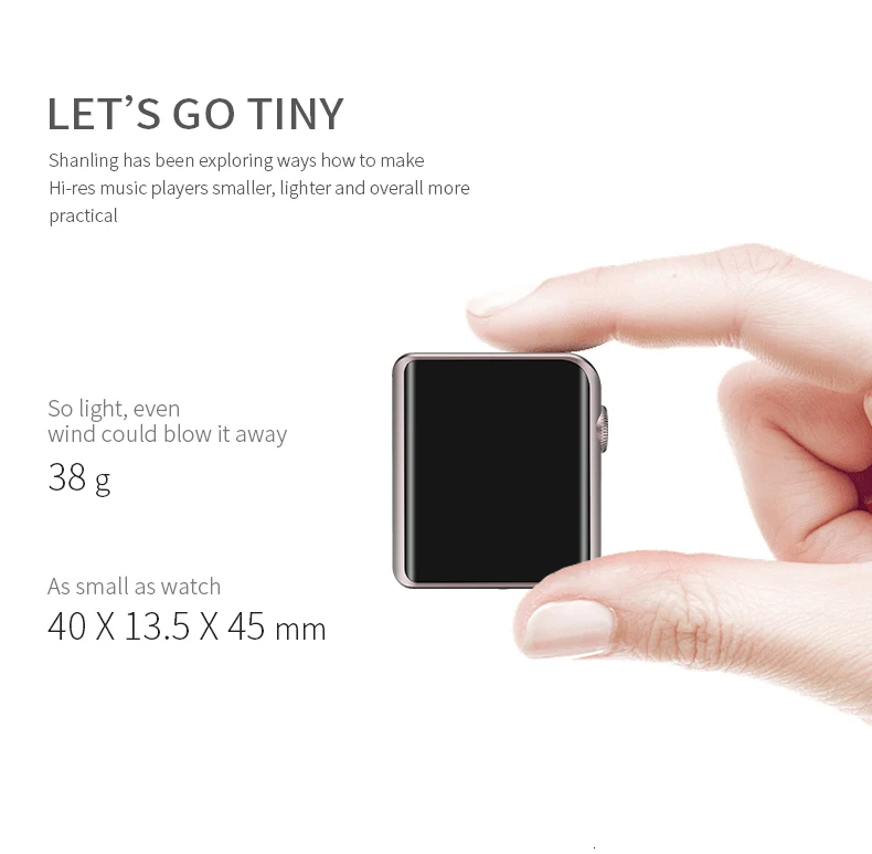 Shanling M0 ES9218P DAC type-C мини Hi-Res HIFI DAP MP3 с aptX Bluetooth функции для бега спорт