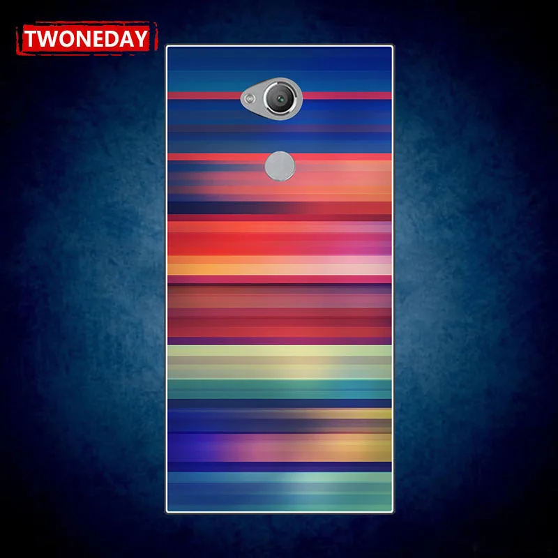 Fashion stripe Phone Case Cover for Sony Xperia L3 XA2 XA1 10 XA3 Ultra Plus Soft cover |