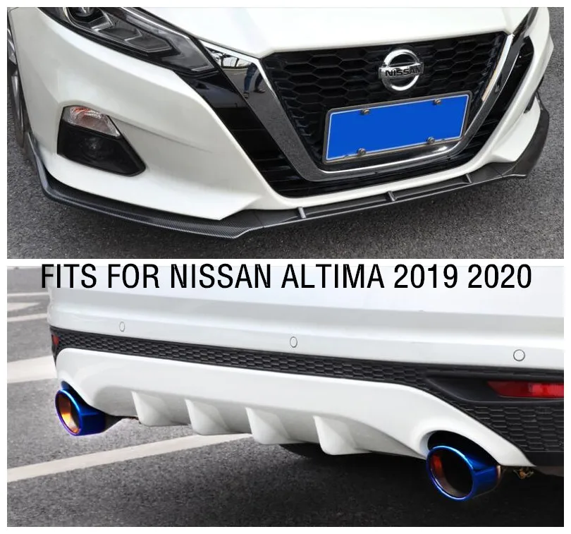 ABS углеродное волокно передний бампер губа задний диффузор Подходит для NISSAN ALTIMA