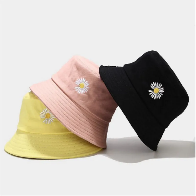 

Панама в стиле хип-хоп с хлопковой вышивкой и цветами