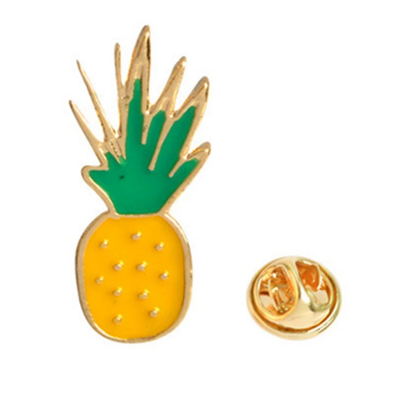 

Fashion Fruits Lapel Cartoon Pins Pomegranate Flowers Lemon Watermelon Pineapple Cherry Brooches Badges Backpack Cute Pins Gifts