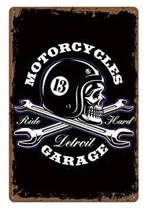 

Retro Motorcycle Custom Motor Bar Cafe Home Oil Station Garage Kitchen Farm Countryside Vintage Retro Tin Signs