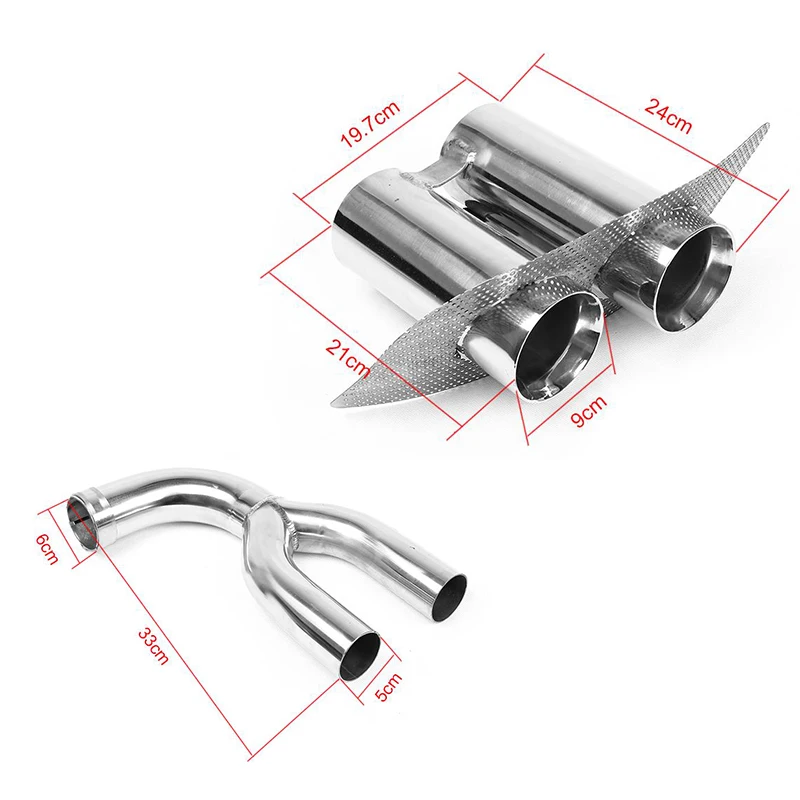 Наконечники для автомобильной выхлопной трубы из нержавеющей стали Mercedes Benz W117 C117