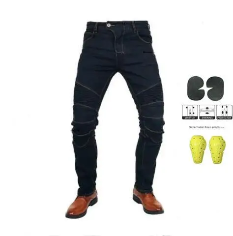 Мотоциклетные брюки мужские мотоциклетные джинсы защитное снаряжение
