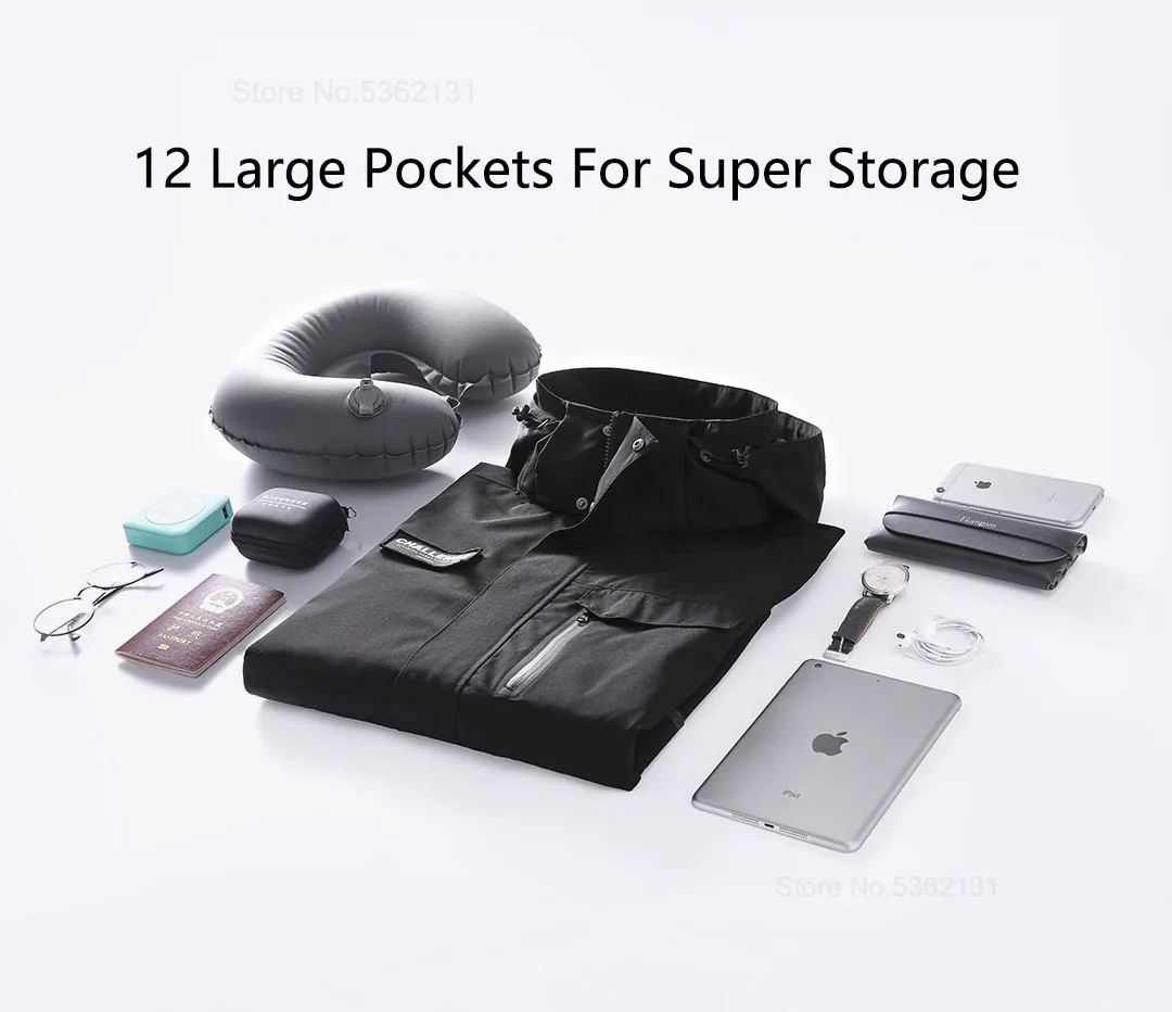 Xiaomi Youpin Uleemark универсальная супер дорожная куртка для хранения 12 карманов для хранения 6 функций для путешествий 4S надувная u-образная подушка