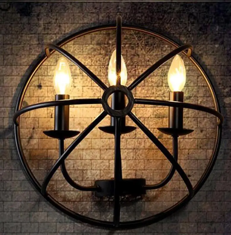 Американский стиль Сельский чердак личность Железный полукруг Хрустальный