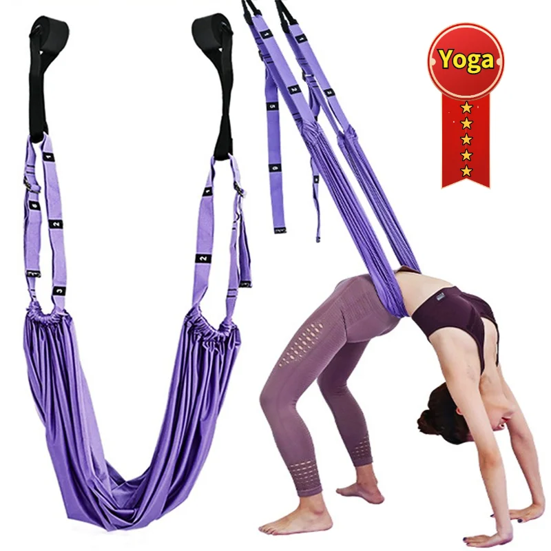 

Aerial Hammock Yoga Rope Handstand Aerial Split Belt Rope Training Elastic Stretch Bends Down Stretch One Word Horse Lower Waist