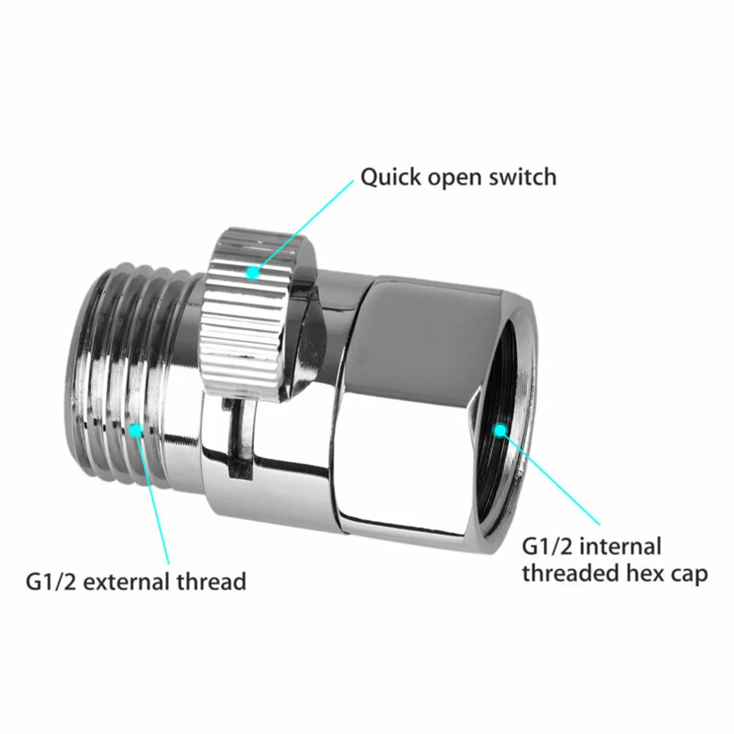 

Head Valve Accessories Tool Parts Professional Replacement Silver G1/2"