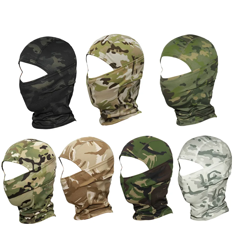 Камуфляжная Балаклава Multicam CP на все лицо для военных игр езды велосипеде охоты