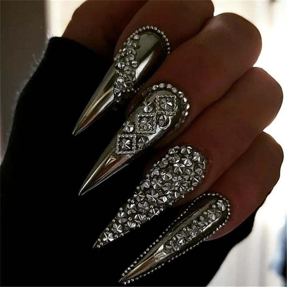 1Pc Glitter Crystal AB Rhinestones Glass Nail Swarovsky Charms 3D Nails Art Decorations Strass for | Красота и здоровье