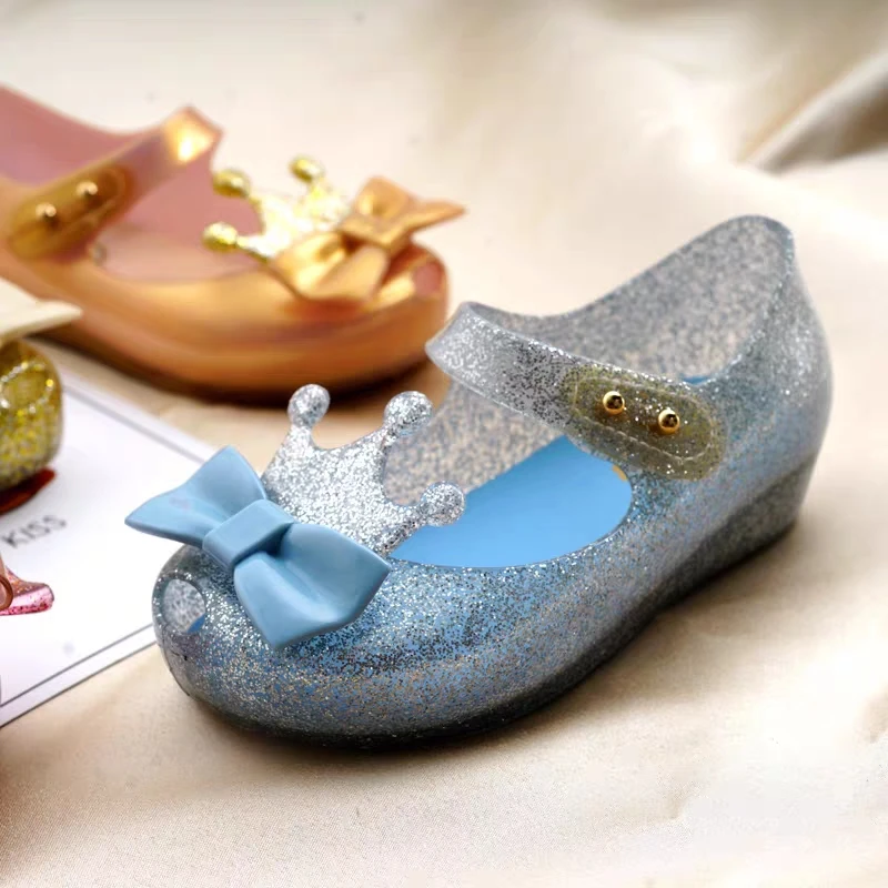 2020 оригинальные детские сандалии желе Mini Melissa Ultragirl для девочек с короной детская