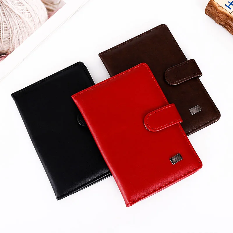 

Travel Accessories Solid Simple Passport Holder PU Leather Travel Passport Cover Case Credit Card ID Holders 14cm*9.6cm