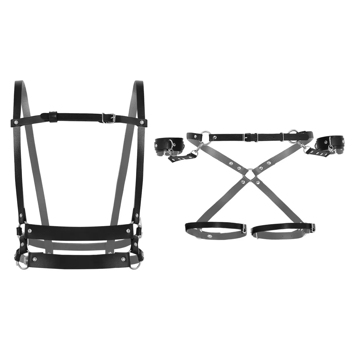 Женское нижнее белье в готическом стиле регулируемый ремень из искусственной