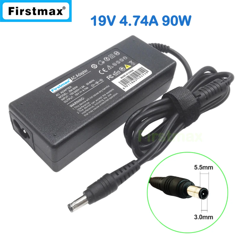 Адаптер питания переменного тока 19 в 4 74 а для зарядного устройства Samsung RC720 RC730 RF409