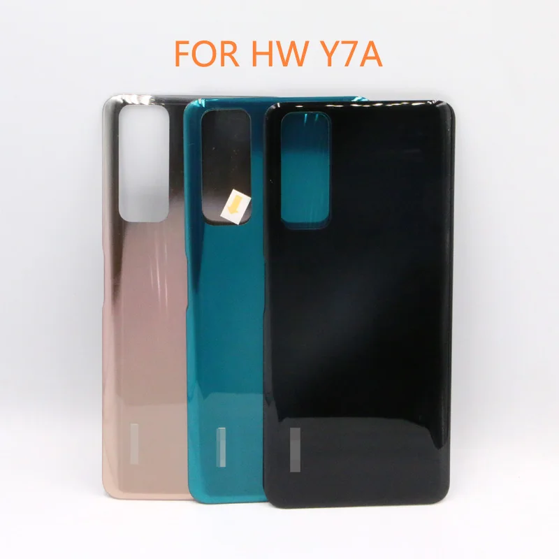 

10 шт./лот задняя крышка батарейного отсека для huawei Y7A задняя крышка батарейного отсека стеклянный корпус