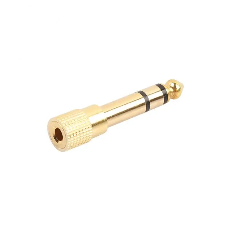 

6.35MM Male To 3.5MM Female Jack Plug Audio Headset Microphone Guitar Recording Adapter Converter Aux Cable Gold Plated