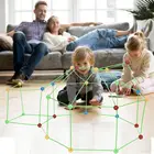 Детский 3D игровой домик сделай сам, строительные игрушки, строительный форт, замки, туннели, палатки, набор строительных блоков для детей, подарок на день рождения