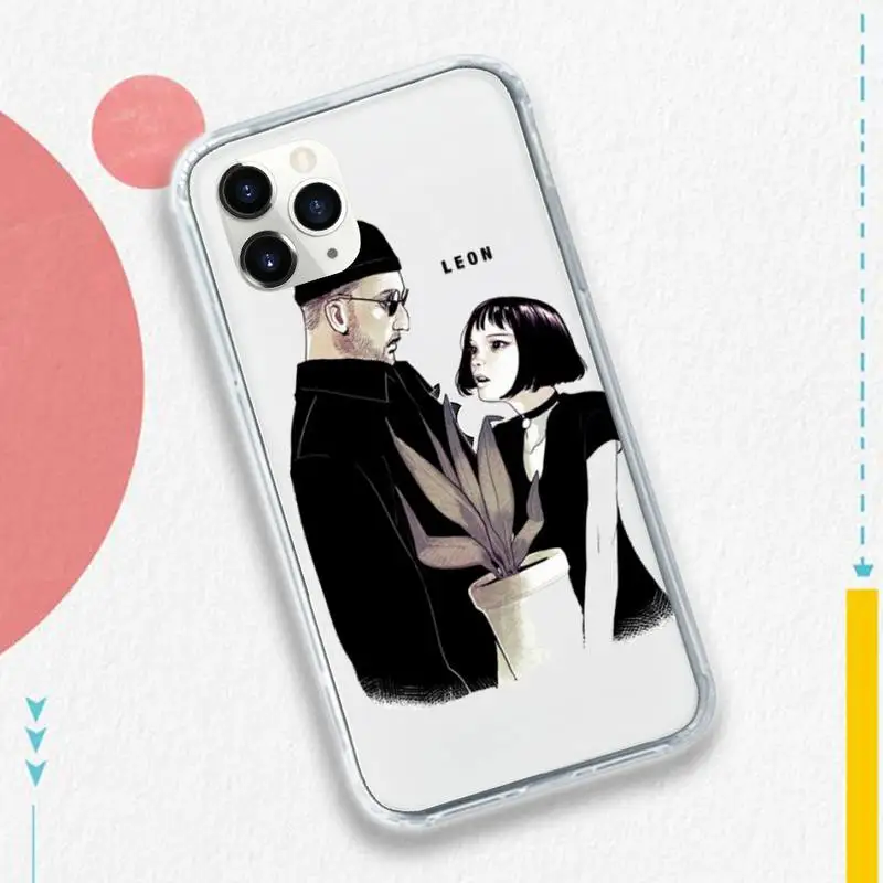 

Leon Matilda Natalie Portman Movie Poster Phone Case Transparent soft For iphone 5 se 6 6s 7 8 11 12 plus mini x xs xr pro max