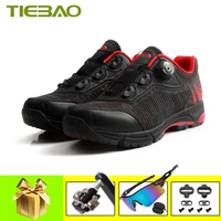 tiebao men women mountain bike shoes self locking breathable sapatilha ciclismo mtb spd pedal racing cycling sneakers footwear