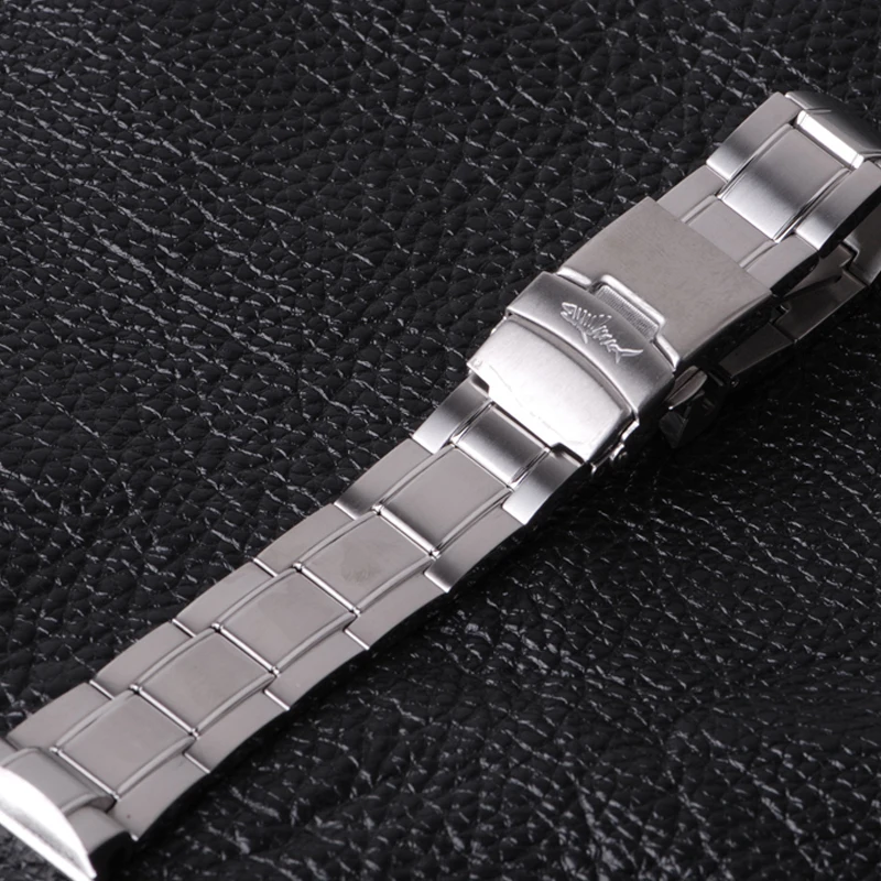 Heimdallr Brushed 20mm Width Stainless Steel SBDX001 Bracelet Deployment Buckle Suitable For Men's Watch