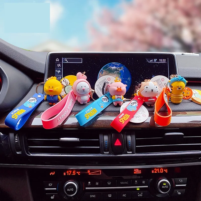 

Cartoon Byrus Little Monkey Rabbit Bear Doll Keyring Creative Cute Keychain Lovers Bag Pendant Small Gifts Keychains Wholesale