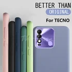 Оригинальный чехол из жидкого силикона для TECNO Spark 8 7 P 7T 4 5 Air 7 Pro 6 Air 6 GO, мягкий чехол Pova 2 Camon 15 Air 17 Pro, бампер