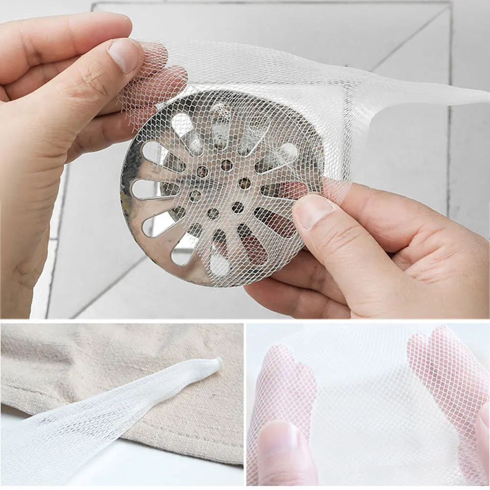 

100pcs Sink Filter Mesh Kitchen Sink Filter Trash Bag Prevent The Sink From Clogging Filter Bag for Bathroom Hair Catcher Bags