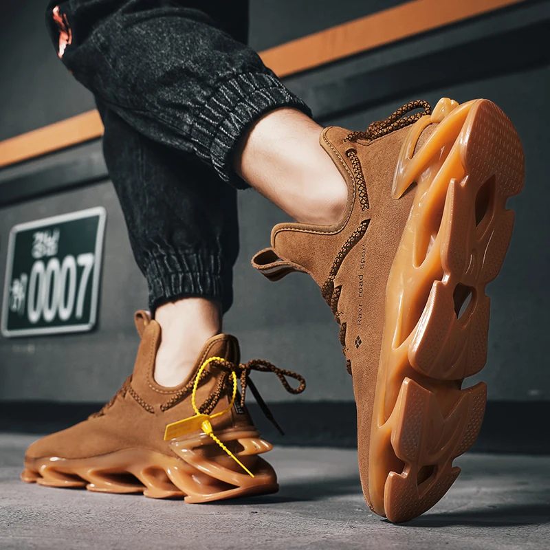 

2020 High Quality Running Boots Men Anti Slip Jogging Walking Shoes High Ankle Big Size 39-46 Professional Mens Sneakers