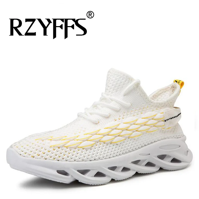 Мужские беговые кроссовки 2019 Мужская Воздухопроницаемая сетчатая уличная