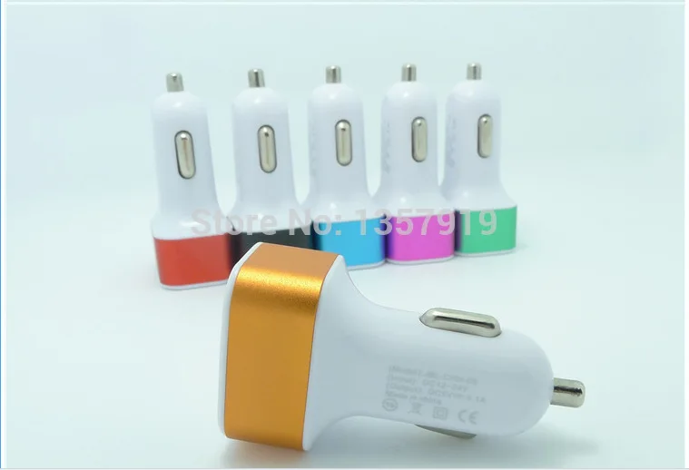 100 шт. * Универсальный Micro Mini 3 USB порт 3.1A автомобильное зарядное устройство DC 12 В