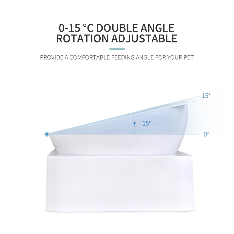 Автоматическая миска для домашних животных зеркальная с дозатором воды двойная